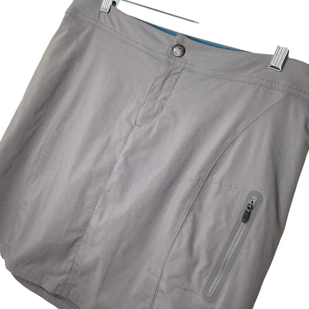 Columbia‎ Just Right Skort Sz 12 Tan Omni Shield Tennis Pickleball Outdoors EUC